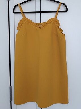 Topshop Yellow Mini Dress